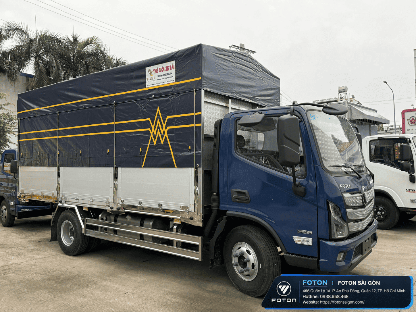 XE TẢI FOTON AUMARK S70 TẢI 7T5 THÙNG MUI BẠT 5m2